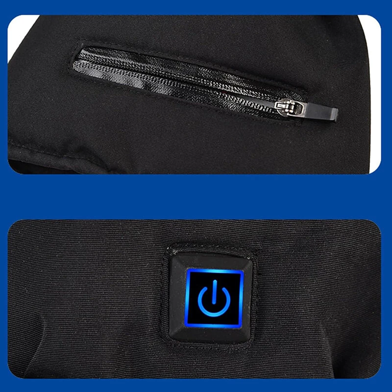 (image for) TENGOO Electric Heated Gloves Waterproof Winter Gloves Heated Ski Gloves Warm Touching Screen Gloves Keep Warm Outdoor Motorcycle Gloves Thermal Gloves Battery Heated Gloves